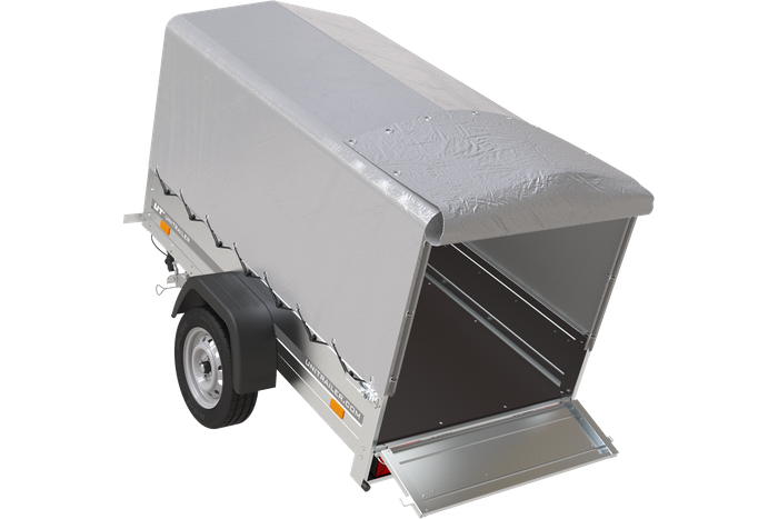KIPP 750 kg 200×125 Gartenanhänger 201 mit Plane – Bild 11