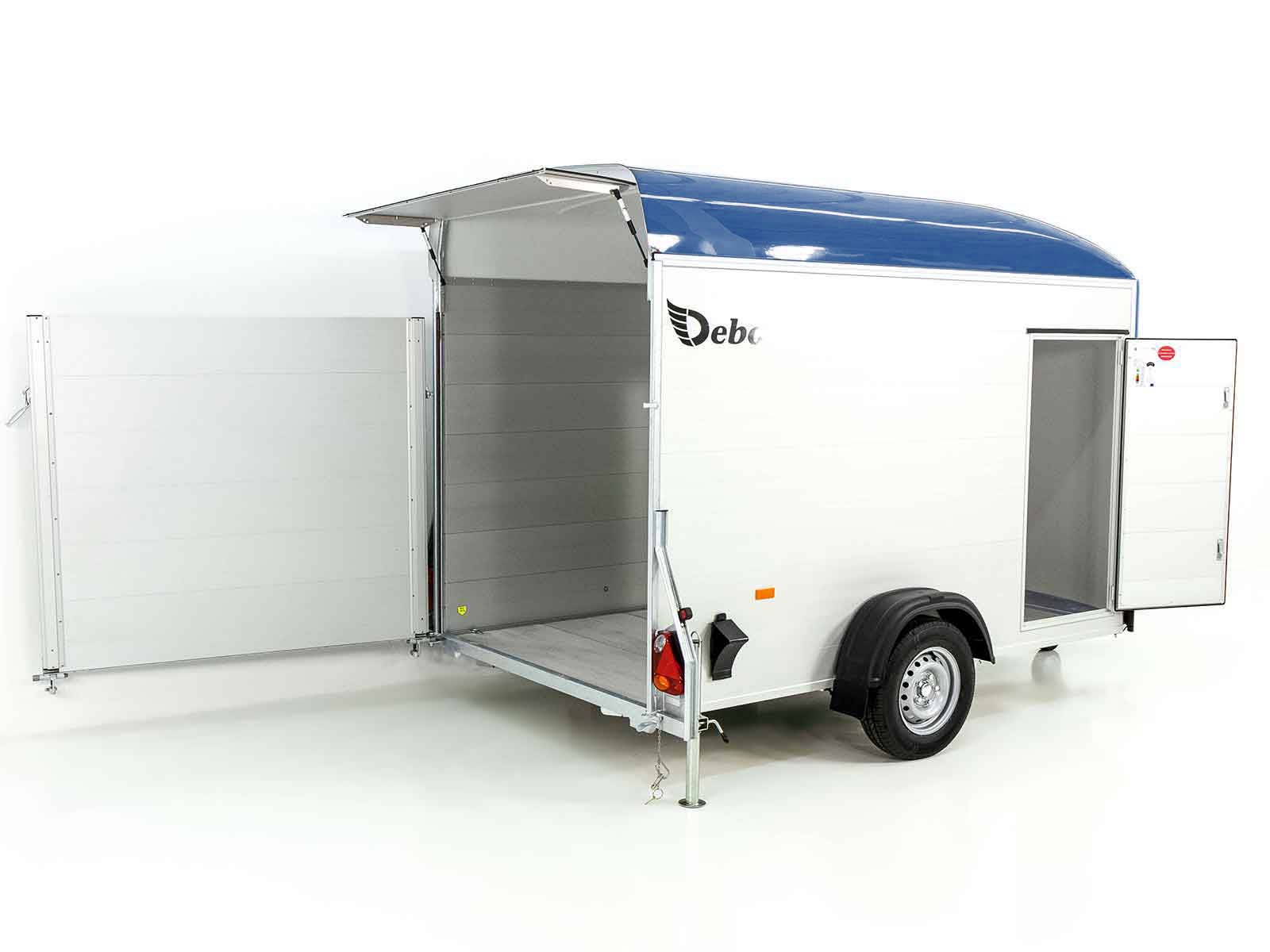Debon Kofferanhänger C400 164x315cm H:200cm 1,3t|Alu, Polybug|Tür|blau – Bild 10
