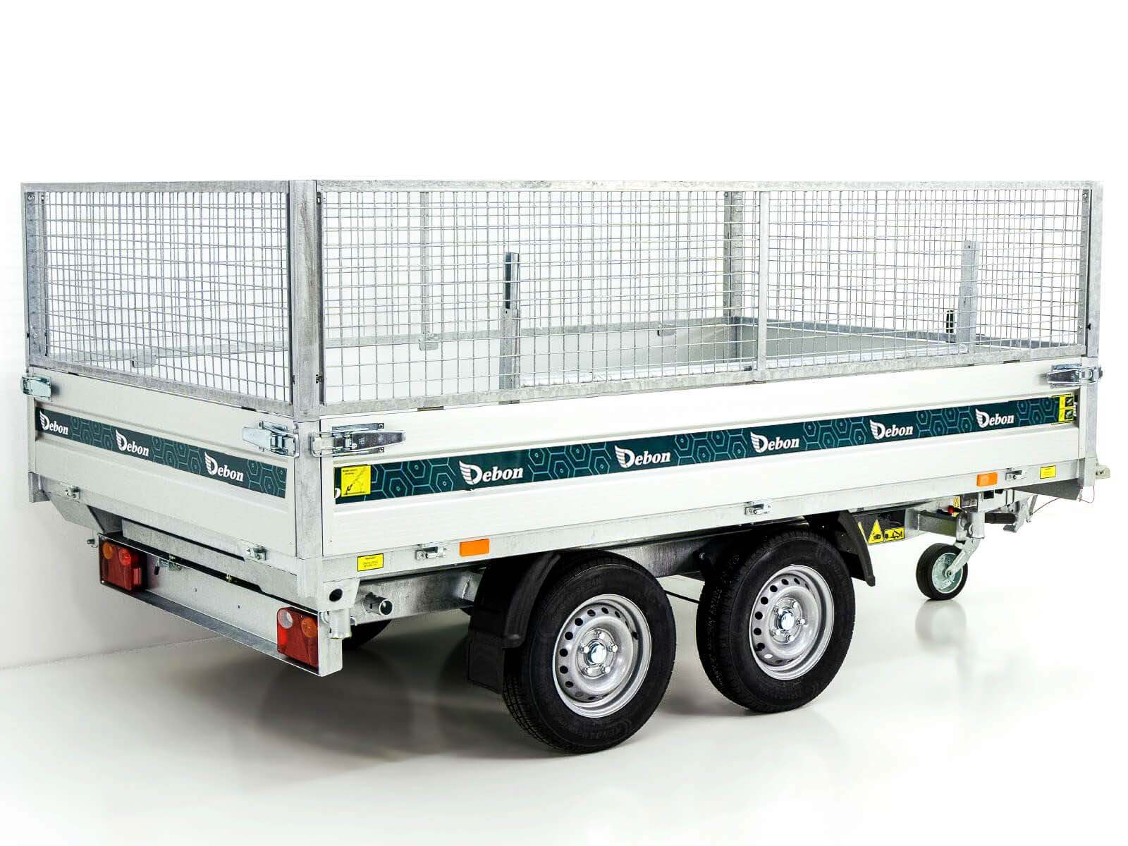 Debon Dreiseitenkipper 180×306 2,6t|E-Pumpe|Gitter