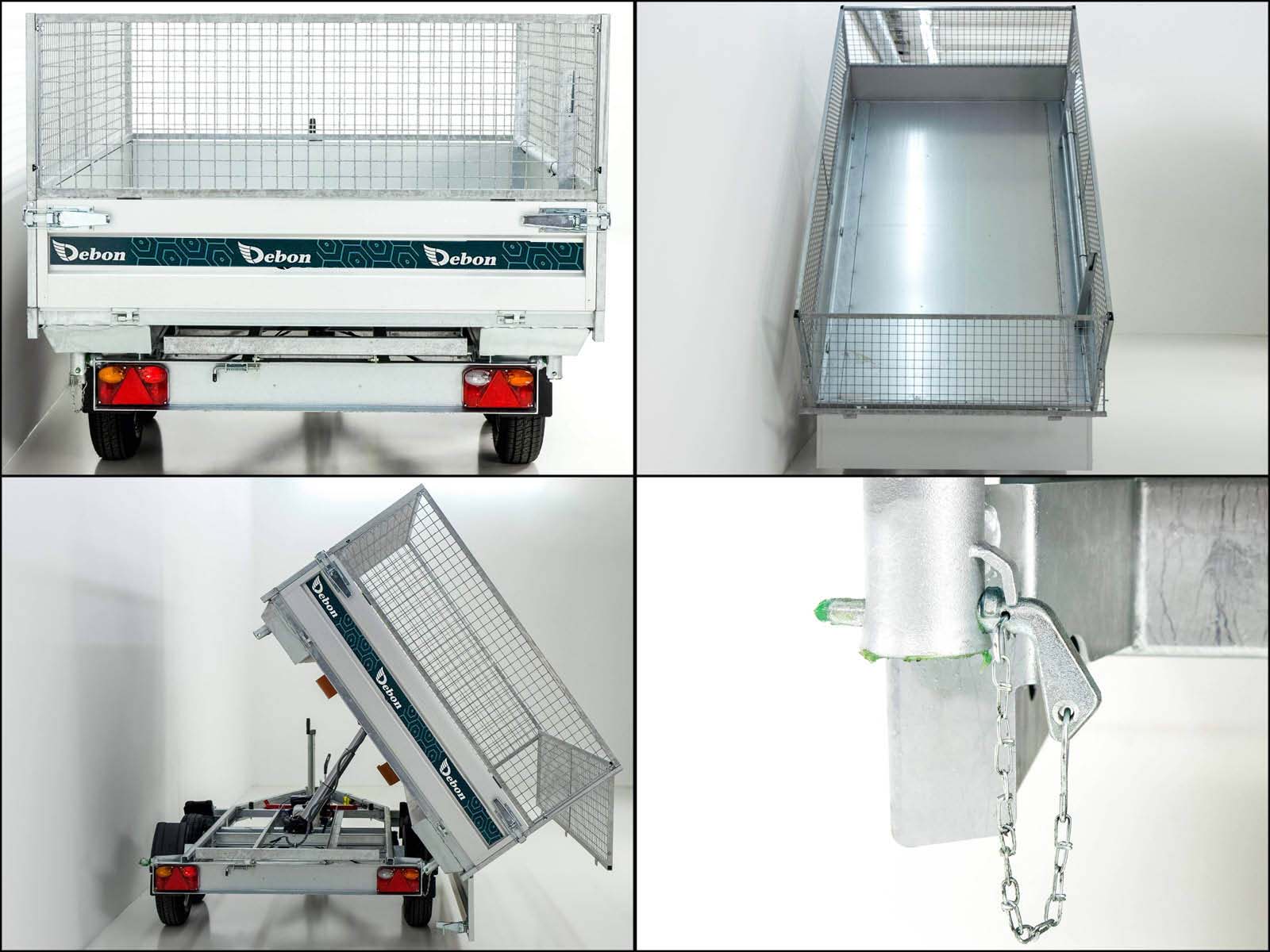 Debon Dreiseitenkipper 180×306 2,6t|E-Pumpe|Gitter – Bild 6