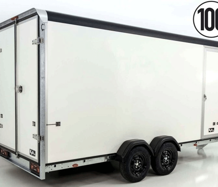 Henra Kofferanhänger Boxvan black 183x365cm H:220 2,7t|Türe