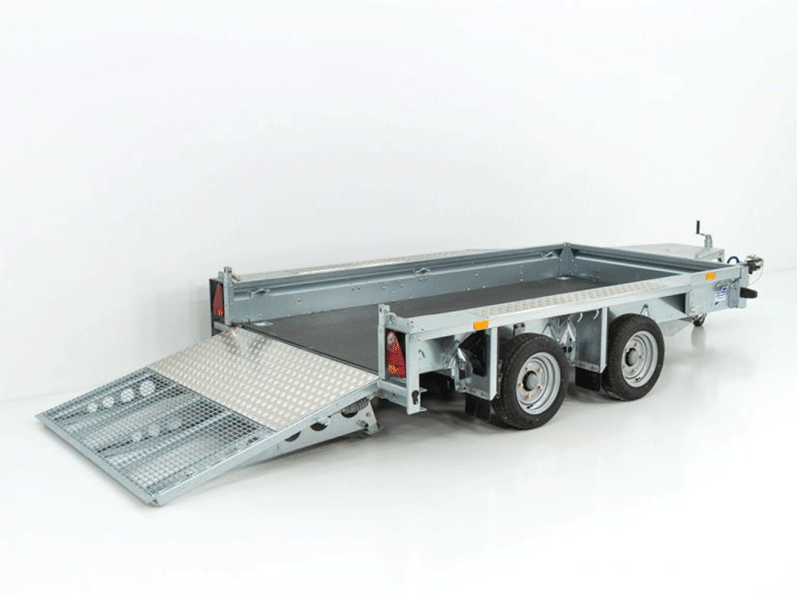 Ifor Williams Baumaschinenanhänger GX105 2,7t|Auffahrrampe