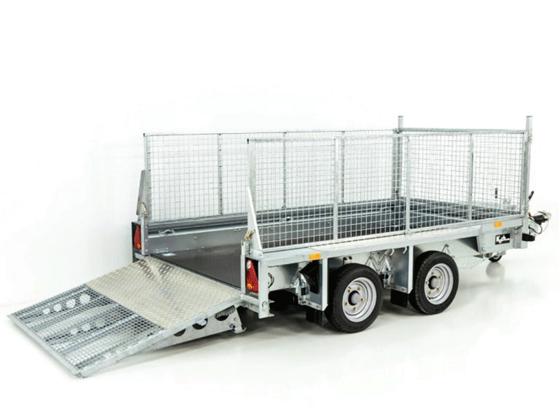 Ifor Williams Baumaschinenanhänger GX105 HD 3,5t|Auffahrrampe|Gitter