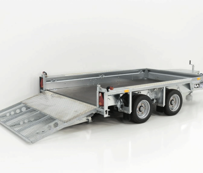Ifor Williams Baumaschinenanhänger GX105 HD 3,5t|Auffahrrampe