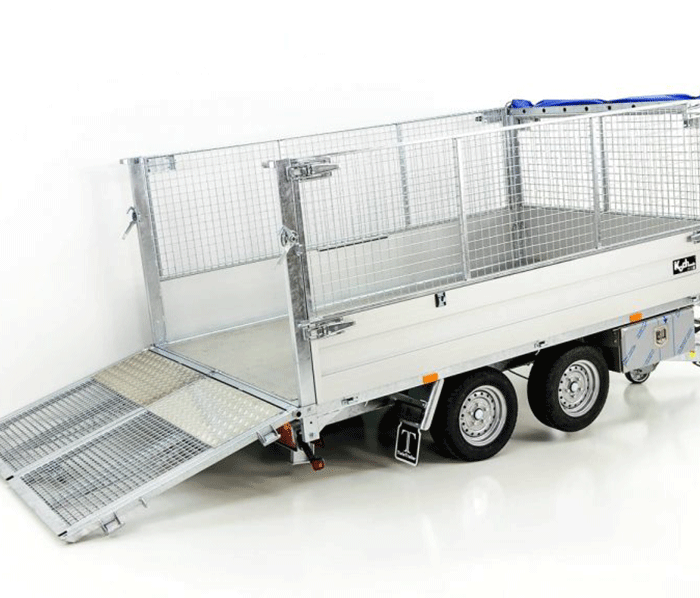 Twintrailer Multi-Heckkipper TT30-30 3,0t|120cm|Tandem|Netz