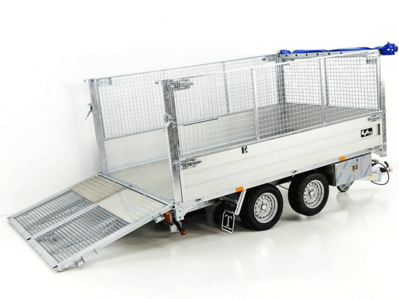 Twintrailer Multi-Heckkipper TT30-30 3,0t|120cm|Tandem|Netz