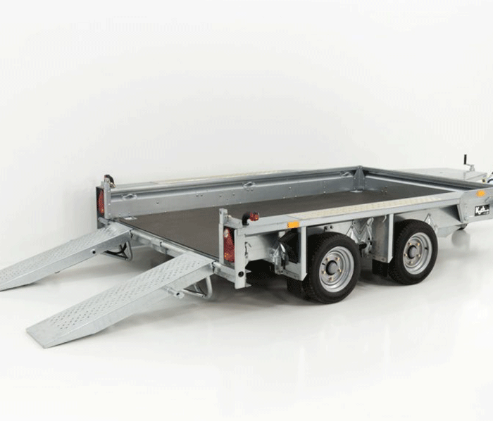 Ifor Williams Baumaschinenanhänger GX105 HD 3,5t|Auffahrschienen
