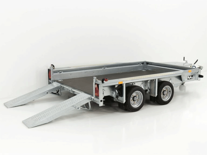Ifor Williams Baumaschinenanhänger GX105 HD 3,5t|Auffahrschienen