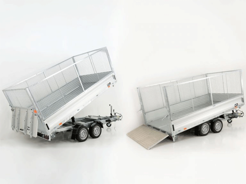 Vezeko Multidreiseitenkipper VMDK35.4|210x400cm 3,5t|Ladefläche kippbar|Gitter